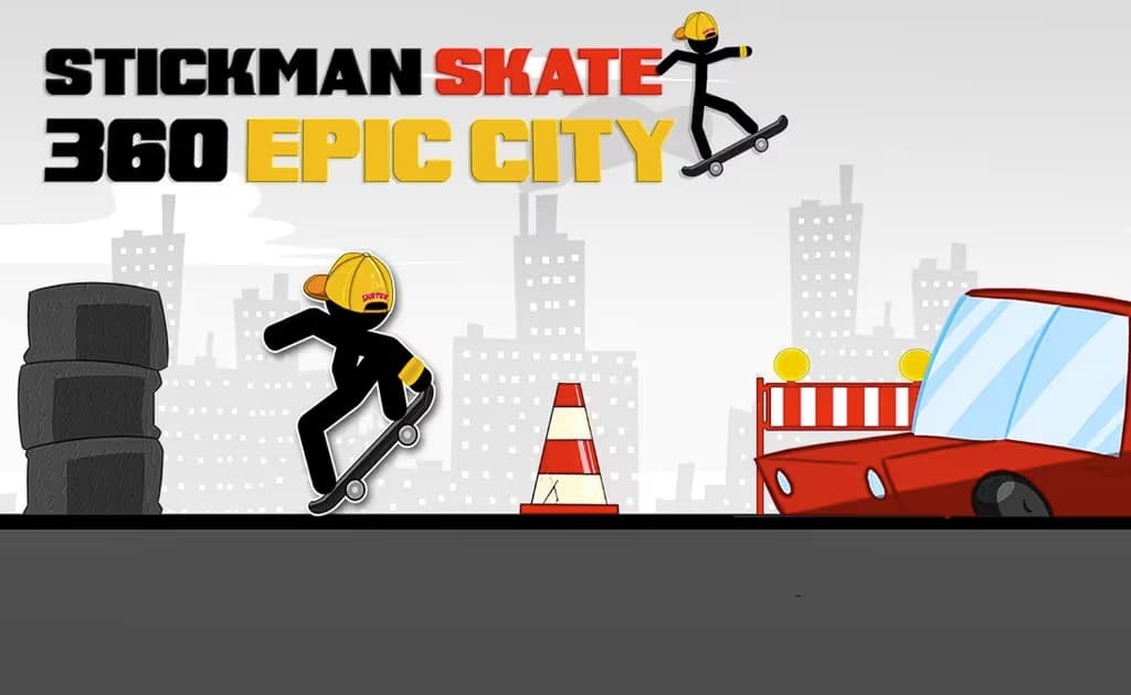 Stickman Skate 360 Epic City