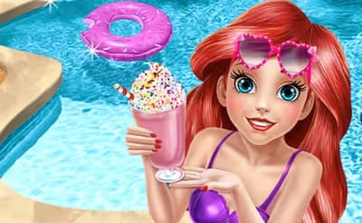 Mermaid Princess Pool Time