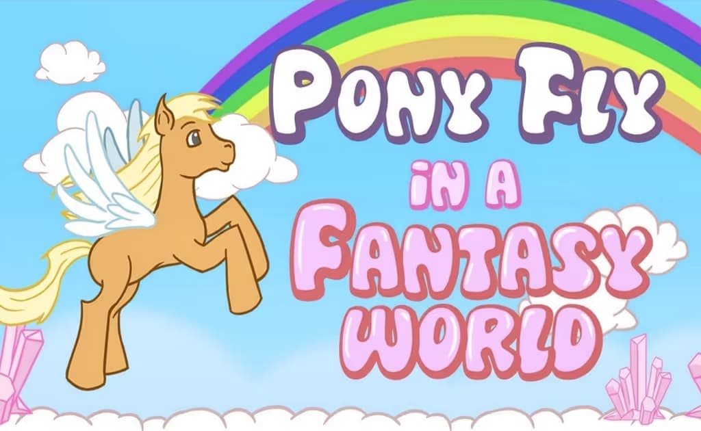 Pony Fly in a Fantasy World