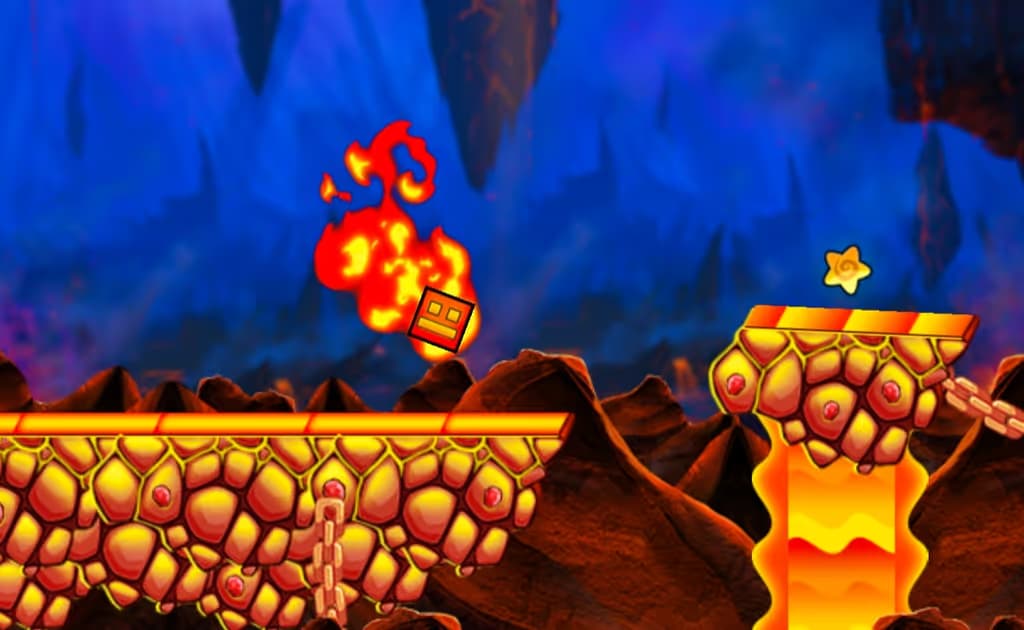 Fire and Water Geometry Dash