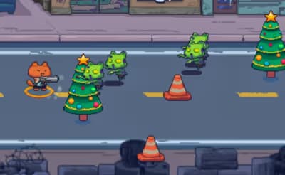 Cat Gunner vs Zombies