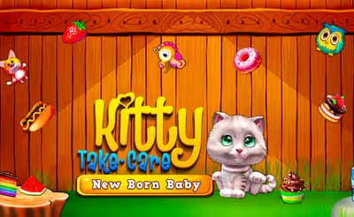 Kitty Take Care New Born Baby