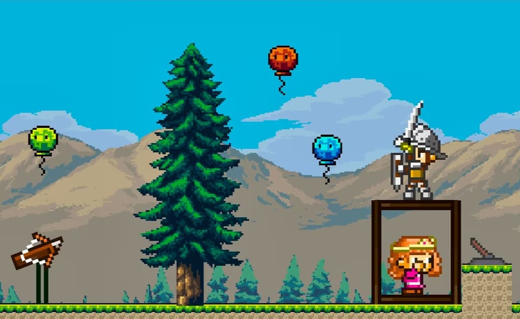 Pixel Archer Save the Princess