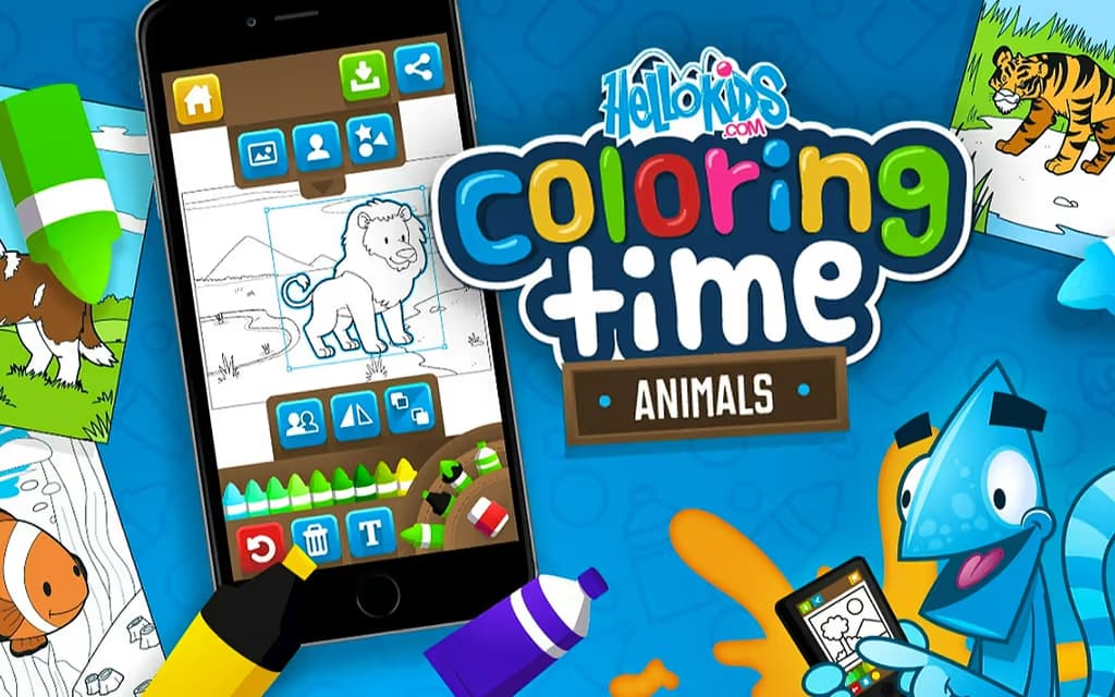 HelloKids Coloring Time - Animals