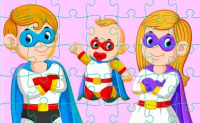 Super Hero Family Jigsaw