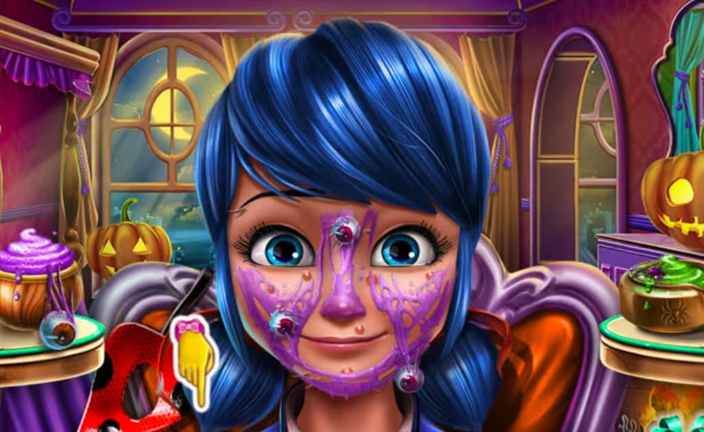 Dotted Girl Halloween Makeup