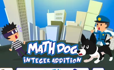Math Dog Integer Addition
