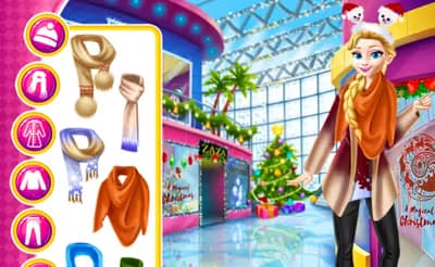 Princess Christmas Mall Shopping