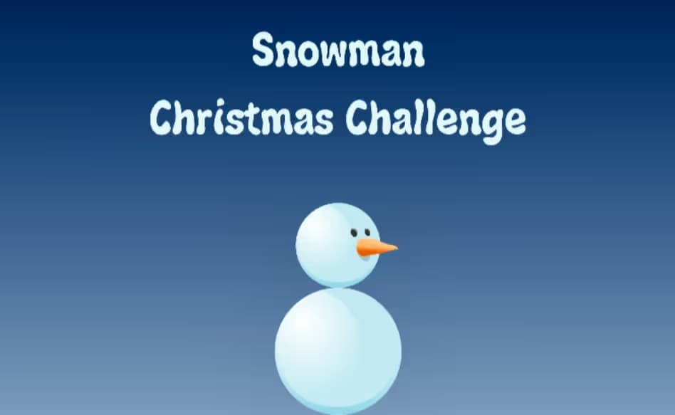 Snowman Christmas Challenge