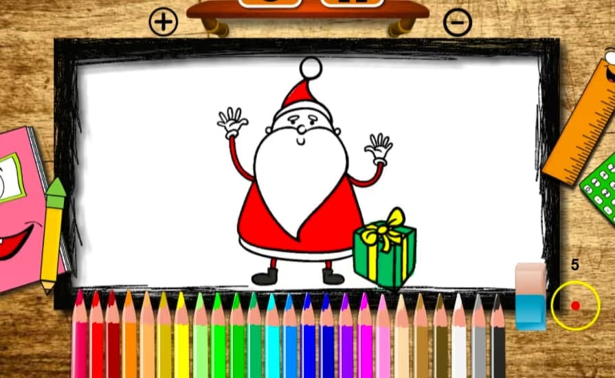 BTS Santa Claus Coloring Book
