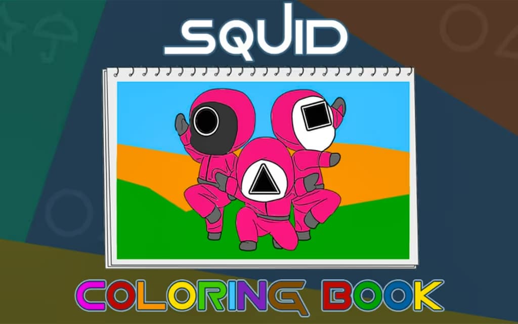 Squid Coloring Book