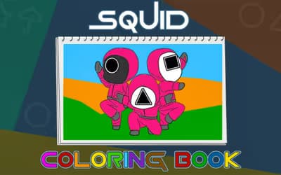 Squid Coloring Book