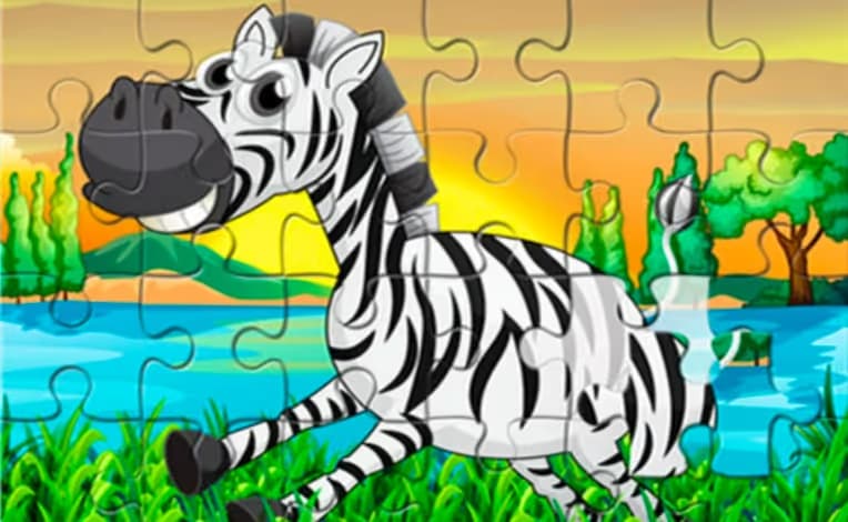 Happy Animals Jigsaw Game