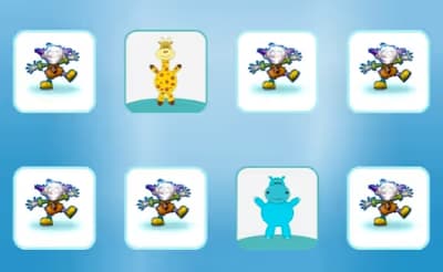 Happy Animals Memory Game