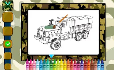 Military Trucks Coloring