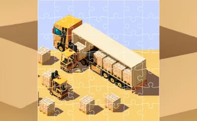 Moving Trucks Jigsaw