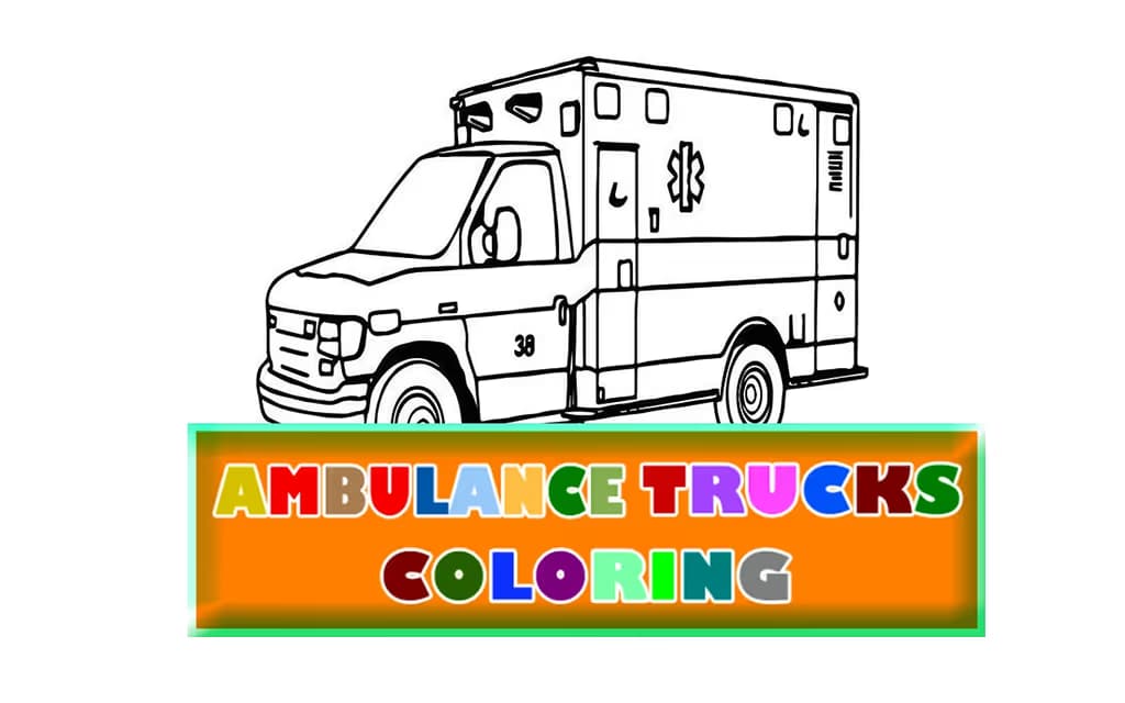 Ambulance Trucks Coloring