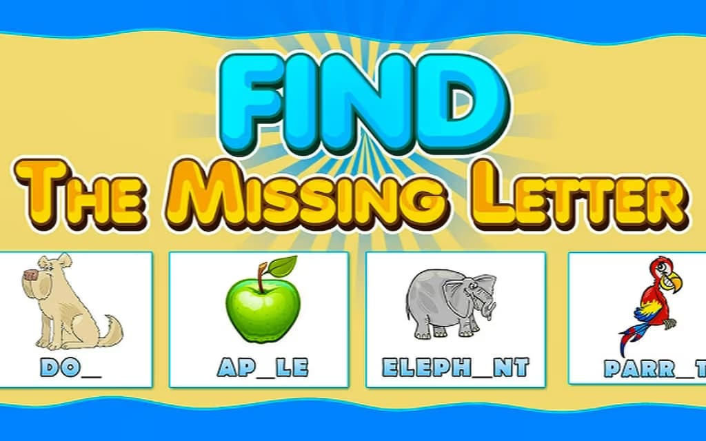 Find The Missing Letter Game