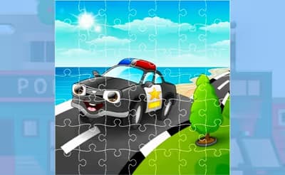 Police Cars Jigsaw Game