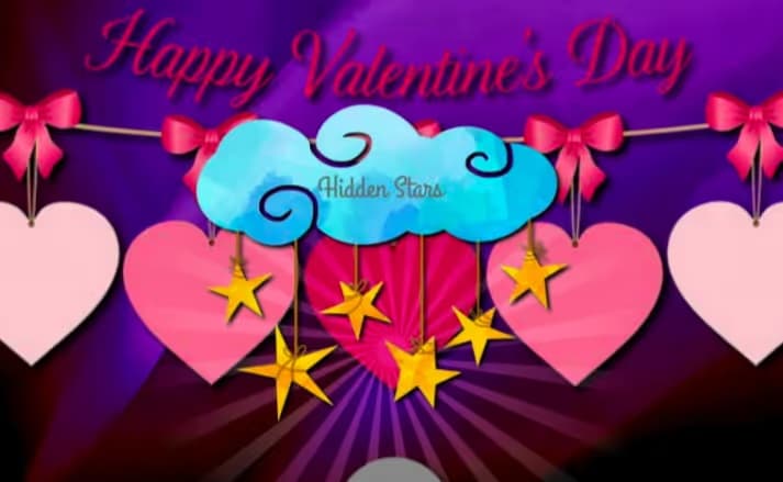 Happy Valentine's Day Hidden Stars