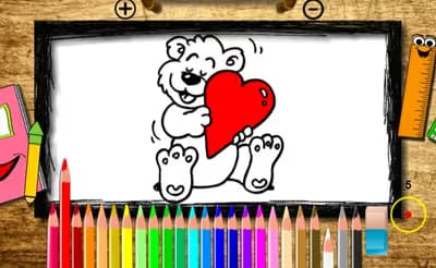 Happy Valentine's Day Coloring Book