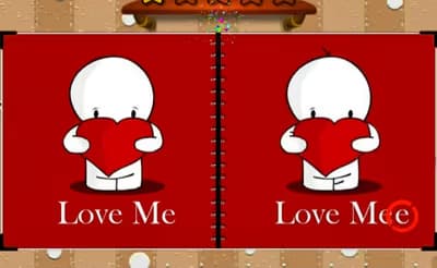Happy Valentine's Day Spot the Differences