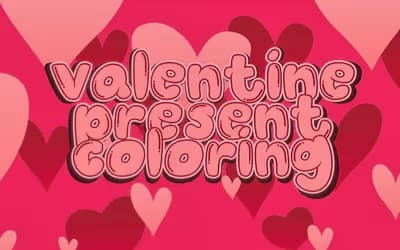 Valentine Present Coloring
