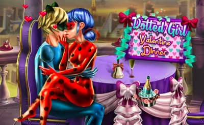 Dotted Girl Valentine Dinner