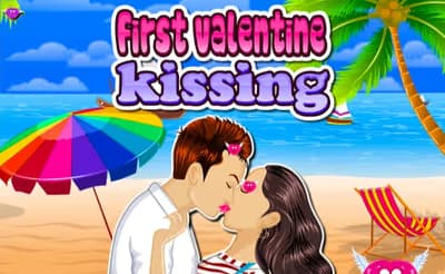 First Valentine Kissing