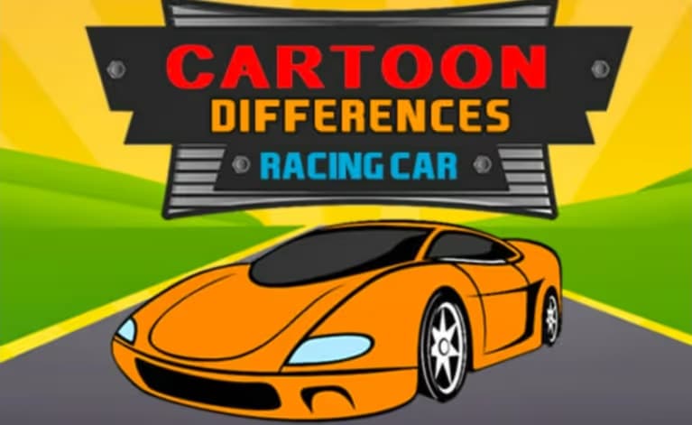 Cartoon Racing Car Differences