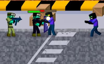MineWar Soldiers vs Zombies
