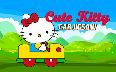 Cute Kitty Car Jigsaw