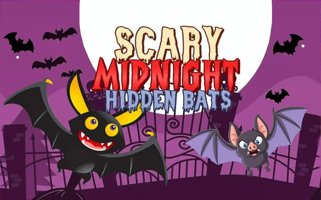 Scary Midnight Hidden Bats