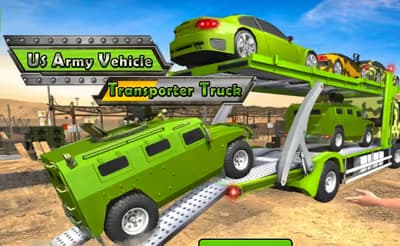 US Army Vehicle Transporter Truck
