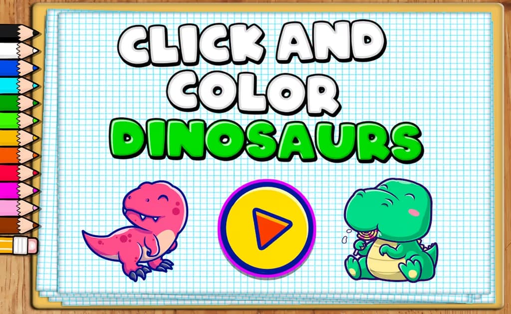 Click and Color Dinosaurs
