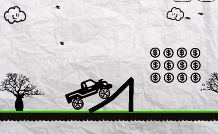 Paper Monster Truck Race