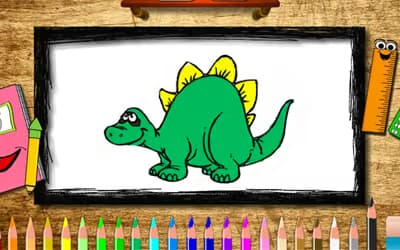 BTS Dinosaur Coloring Book