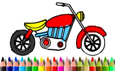 BTS Motorbike Coloring Book