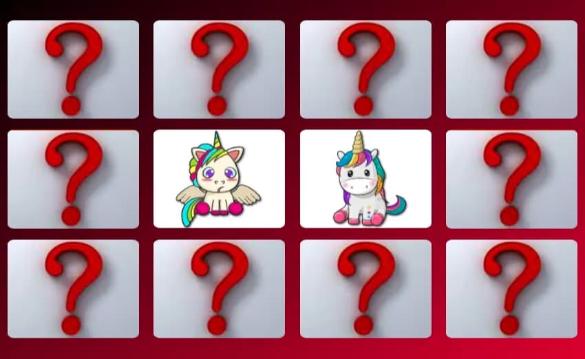 Cute Unicorn Memory