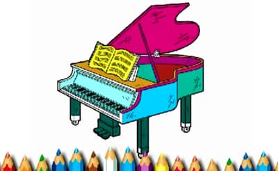 BTS Piano Coloring Book