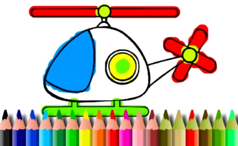 BTS Helicopter Coloring Book
