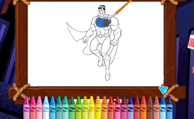 Amazing Superheroes Coloring