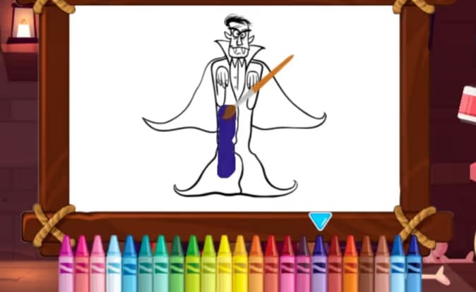 Vampires And Frankenstein Coloring