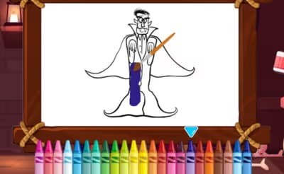 Vampires And Frankenstein Coloring