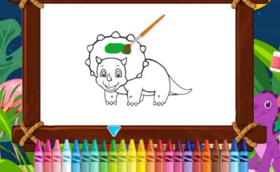 Cute Dinosaurs Coloring
