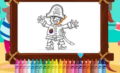 Pirate Travel Coloring