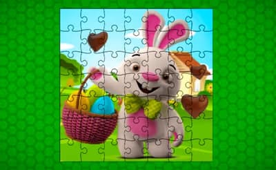 Easter Bunny Eggs Jigsaw