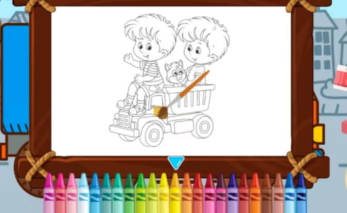 Toy Trucks Coloring