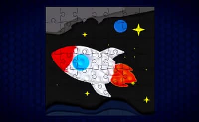 Pop It Rockets in Space Jigsaw