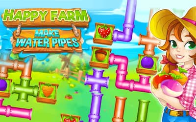 Happy farm: Make Water Pipes